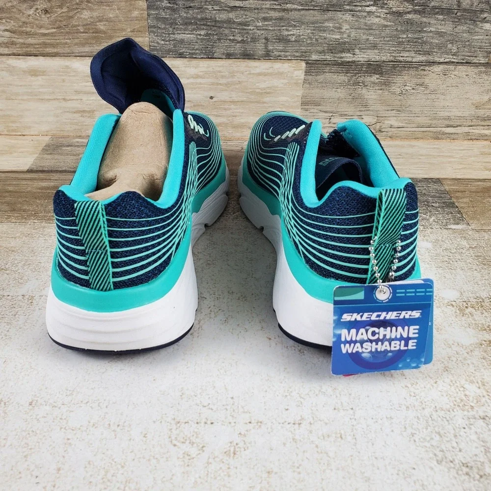 Skechers Max Cushioning Elite Womens Work Shoes Sz 6.5 Running Teal Sneakers
